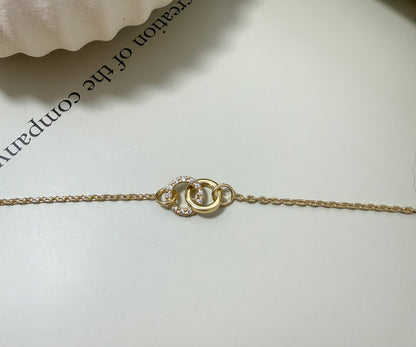 Velani Jewelry Union Gold Filled Bracelet with CZ