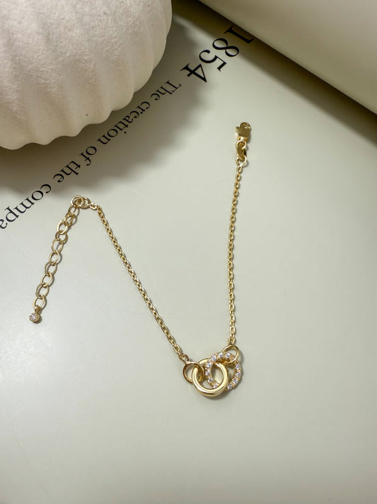 Velani Jewelry Union Gold Filled Bracelet with CZ