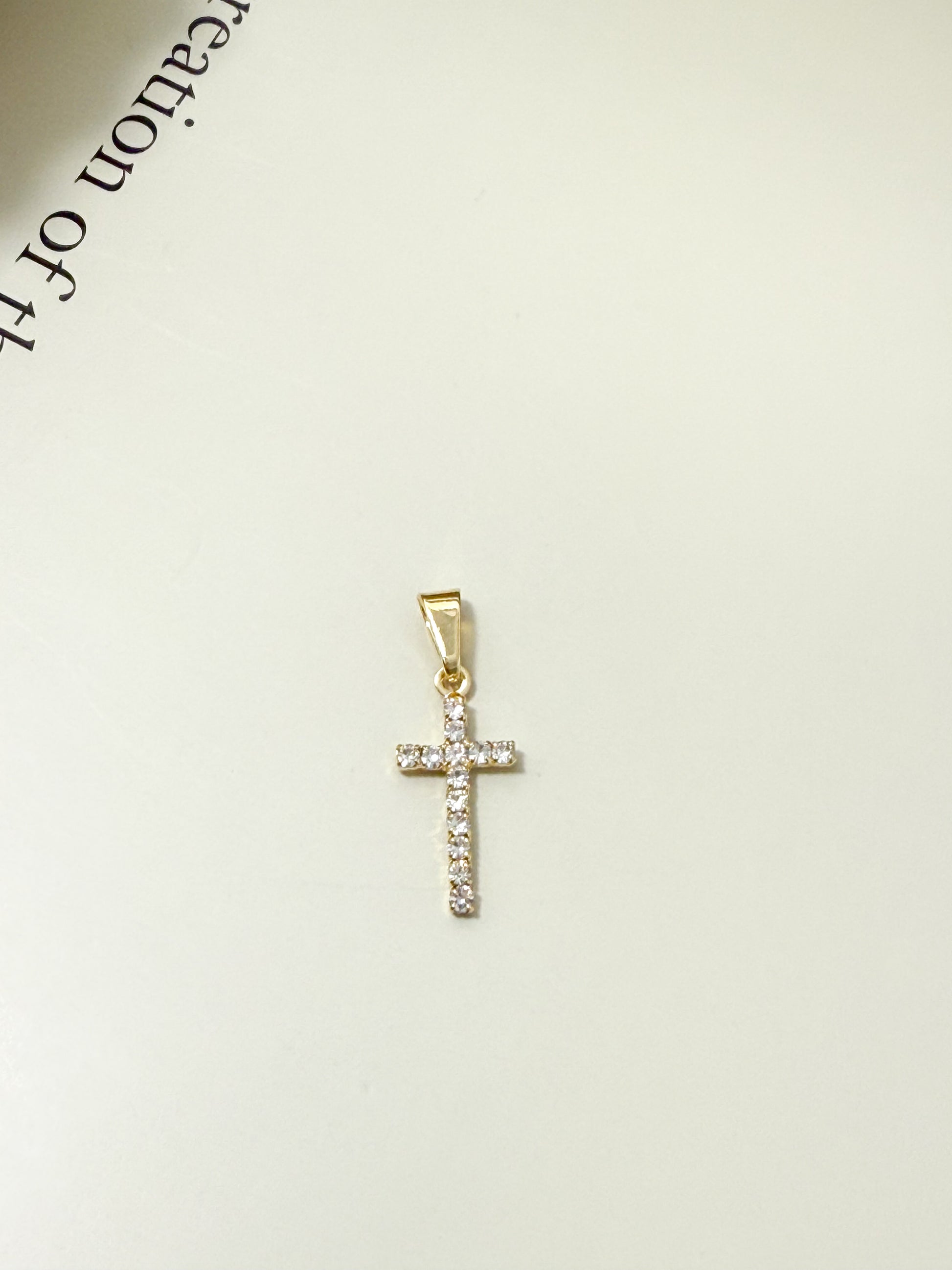 Velani Jewelry Vita Cross Pendant with CZ