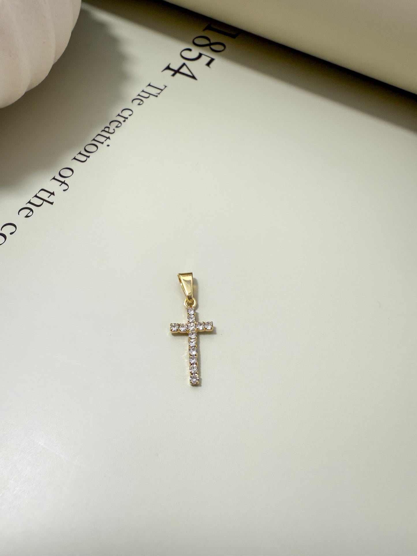 Velani Jewelry Vita Cross Pendant with CZ