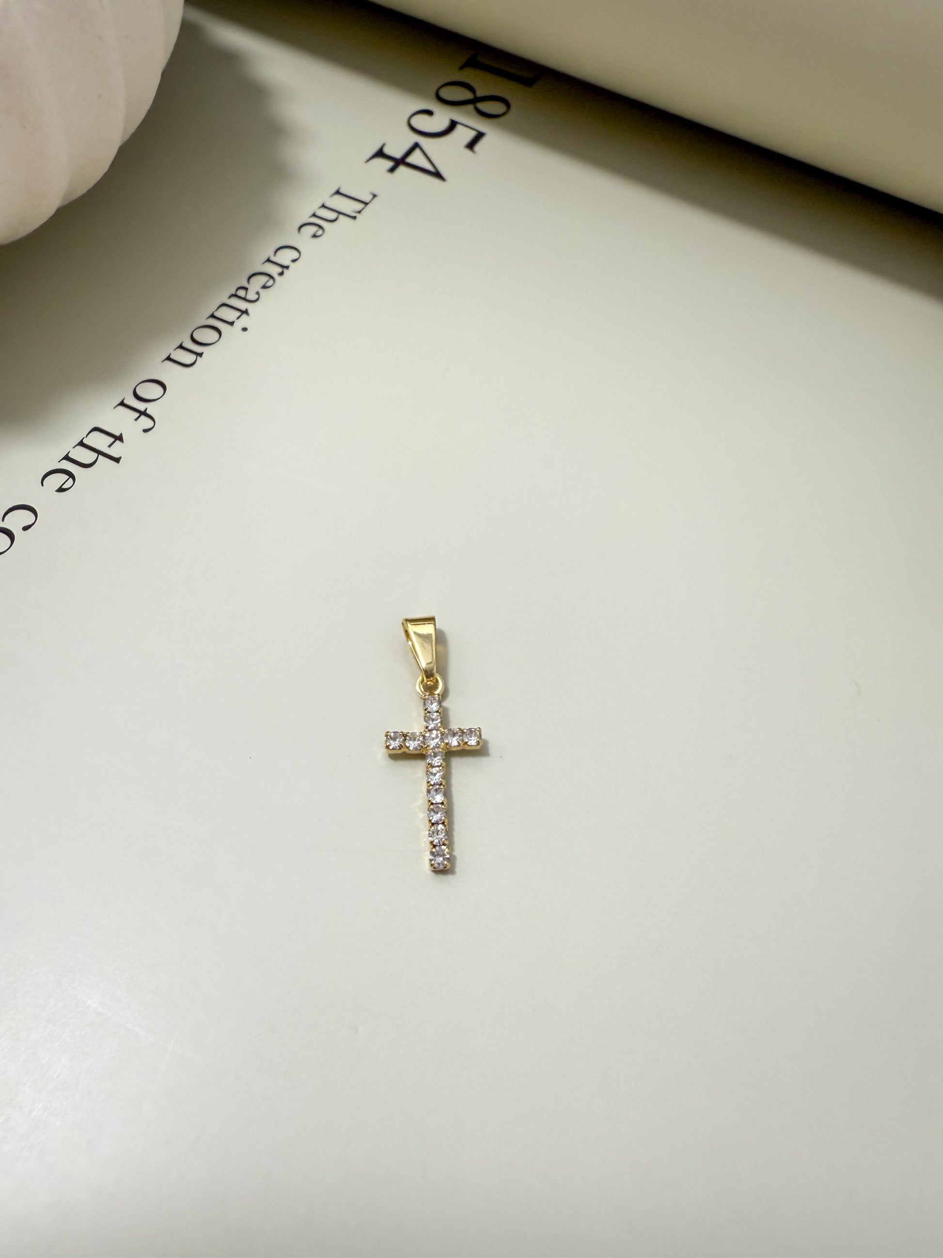 Velani Jewelry Vita Cross Pendant with CZ