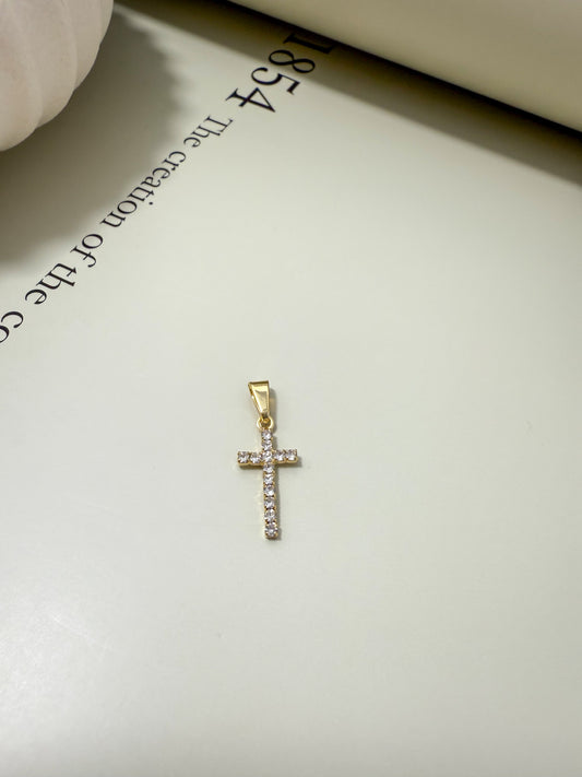Velani Jewelry Vita Cross Pendant with CZ