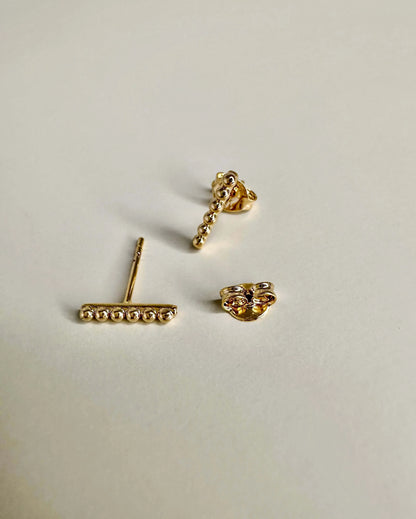 Velani Mini Beads Bar Studs