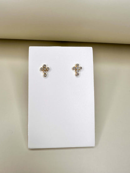 Velani Mini Cross Studs Earrings