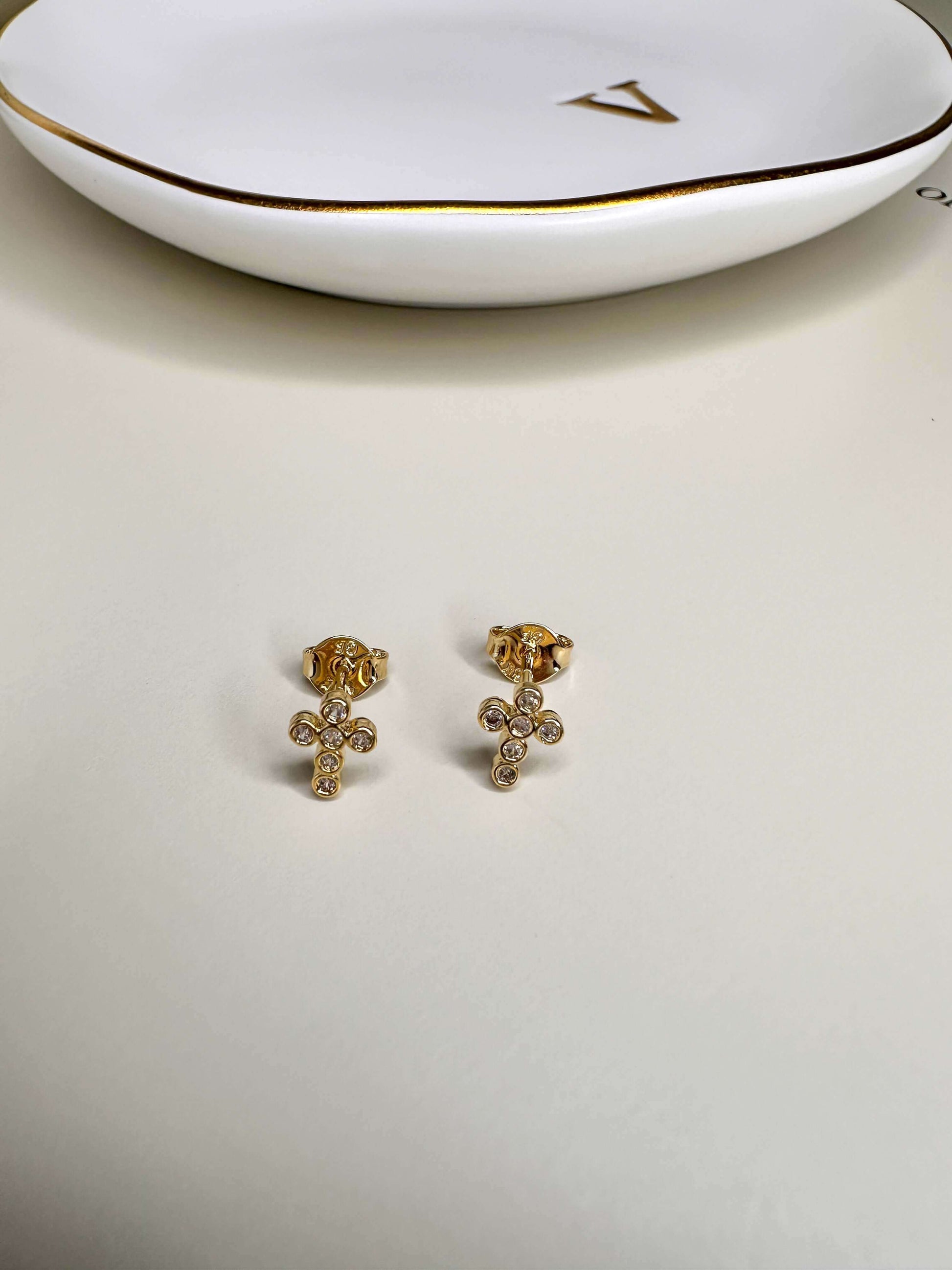 Velani Mini Cross Studs Earrings