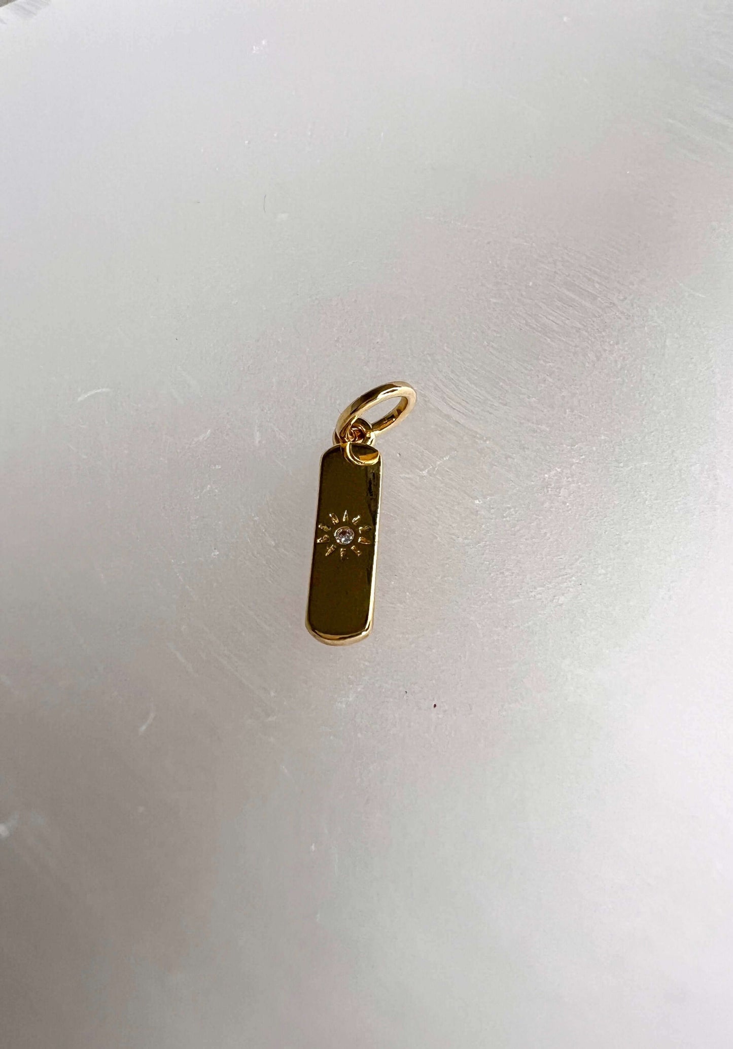 Velani Mini Dainty Sun Tag Pendant