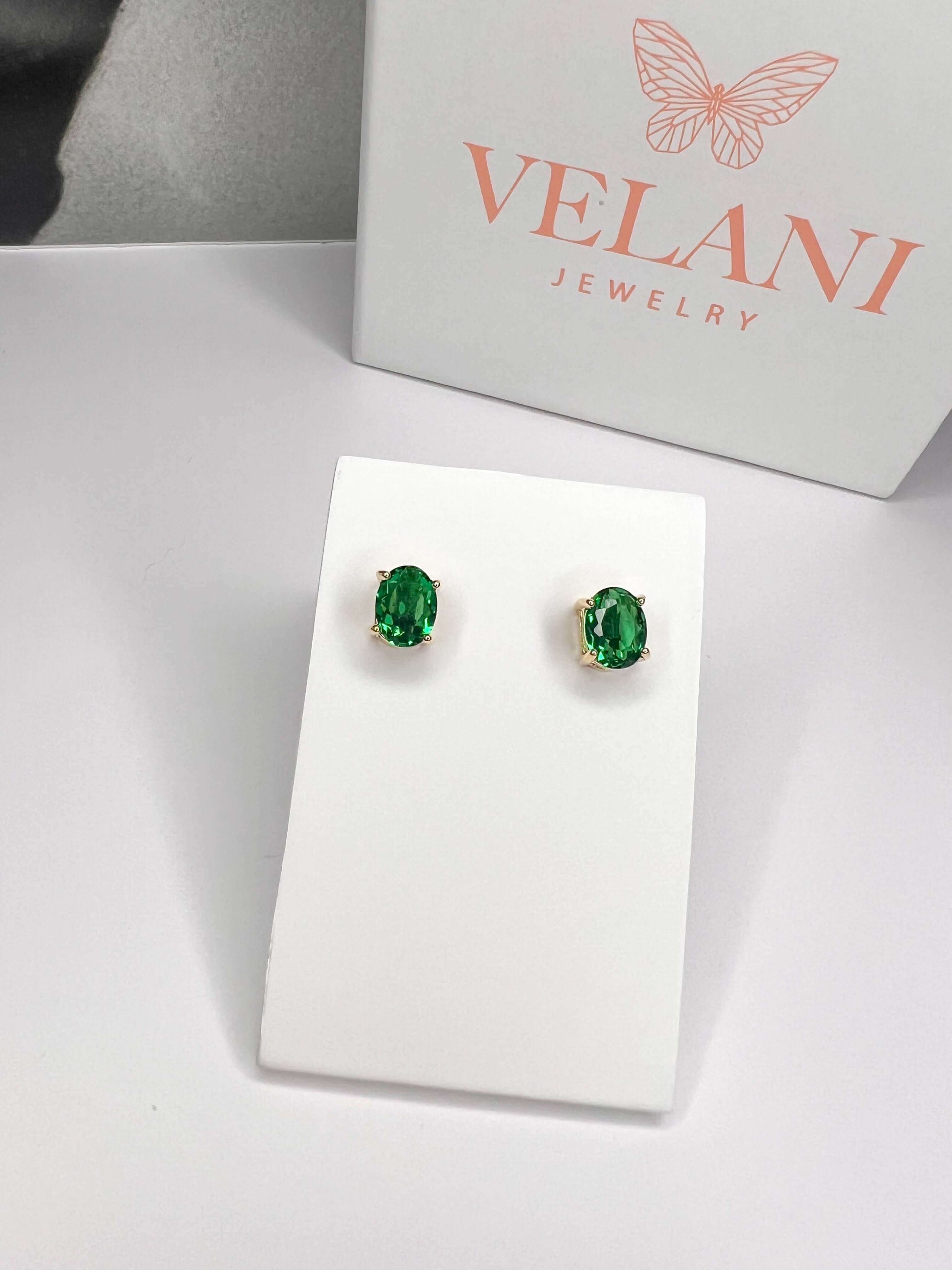 Velani Oval Earrings with CZ