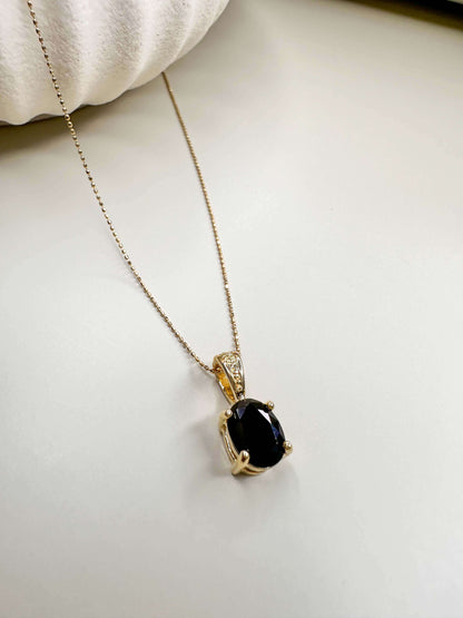 Velani Oval Pendant with CZ