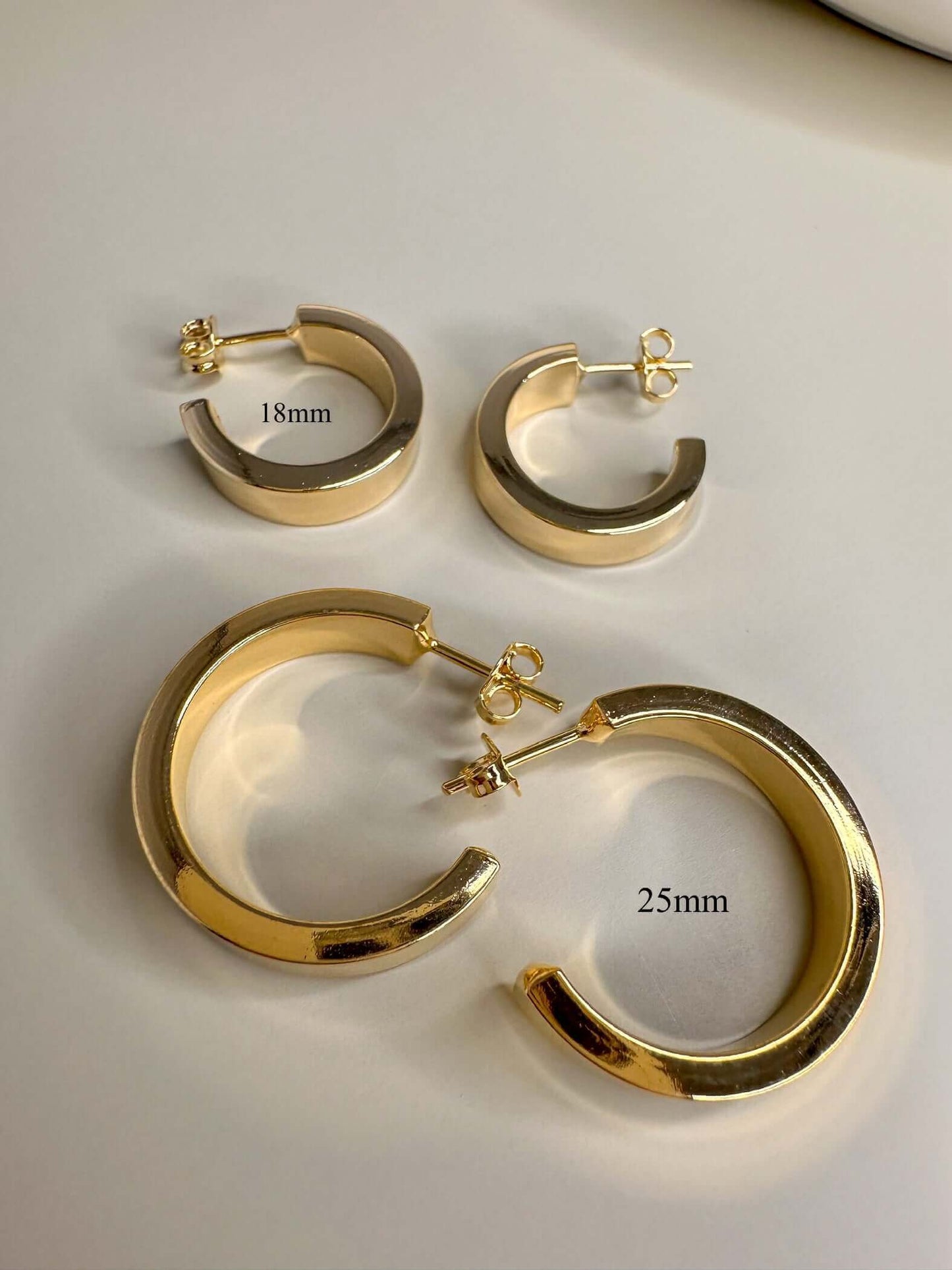 Velani Polished Half Hoop Earrings