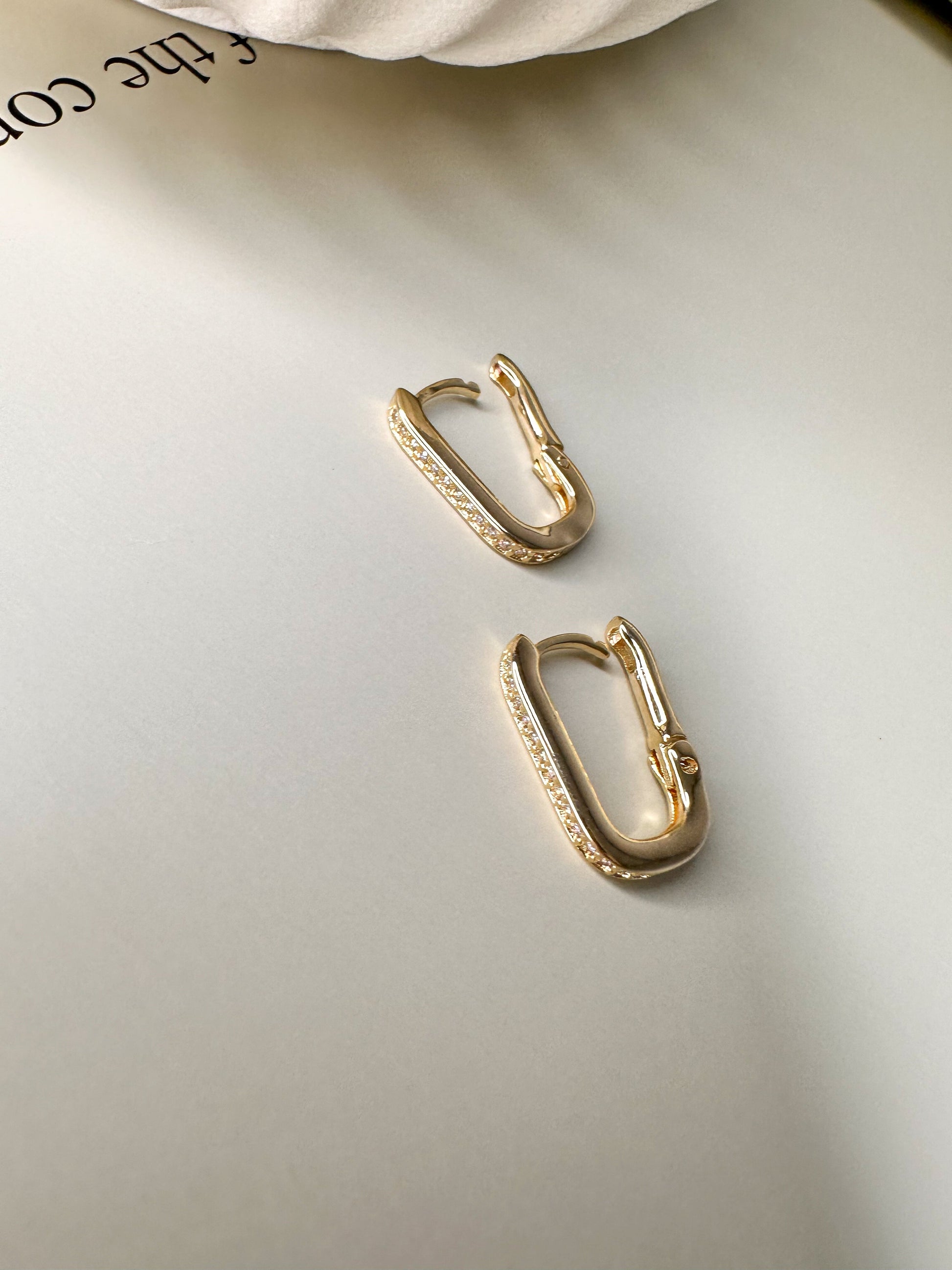 Velani Rectangle Clicker Earrings