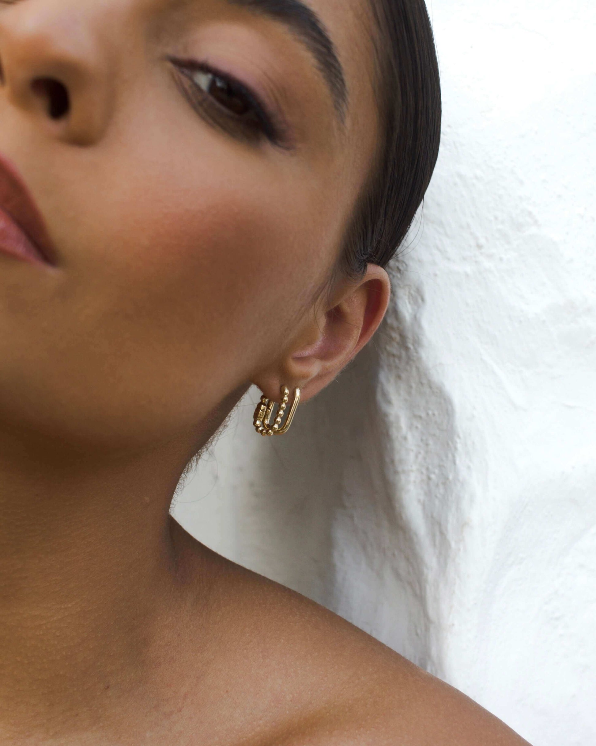 Velani Rectangle Clicker Earrings