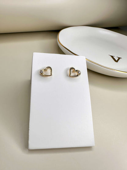 Velani Romance Heart Shaped Studs