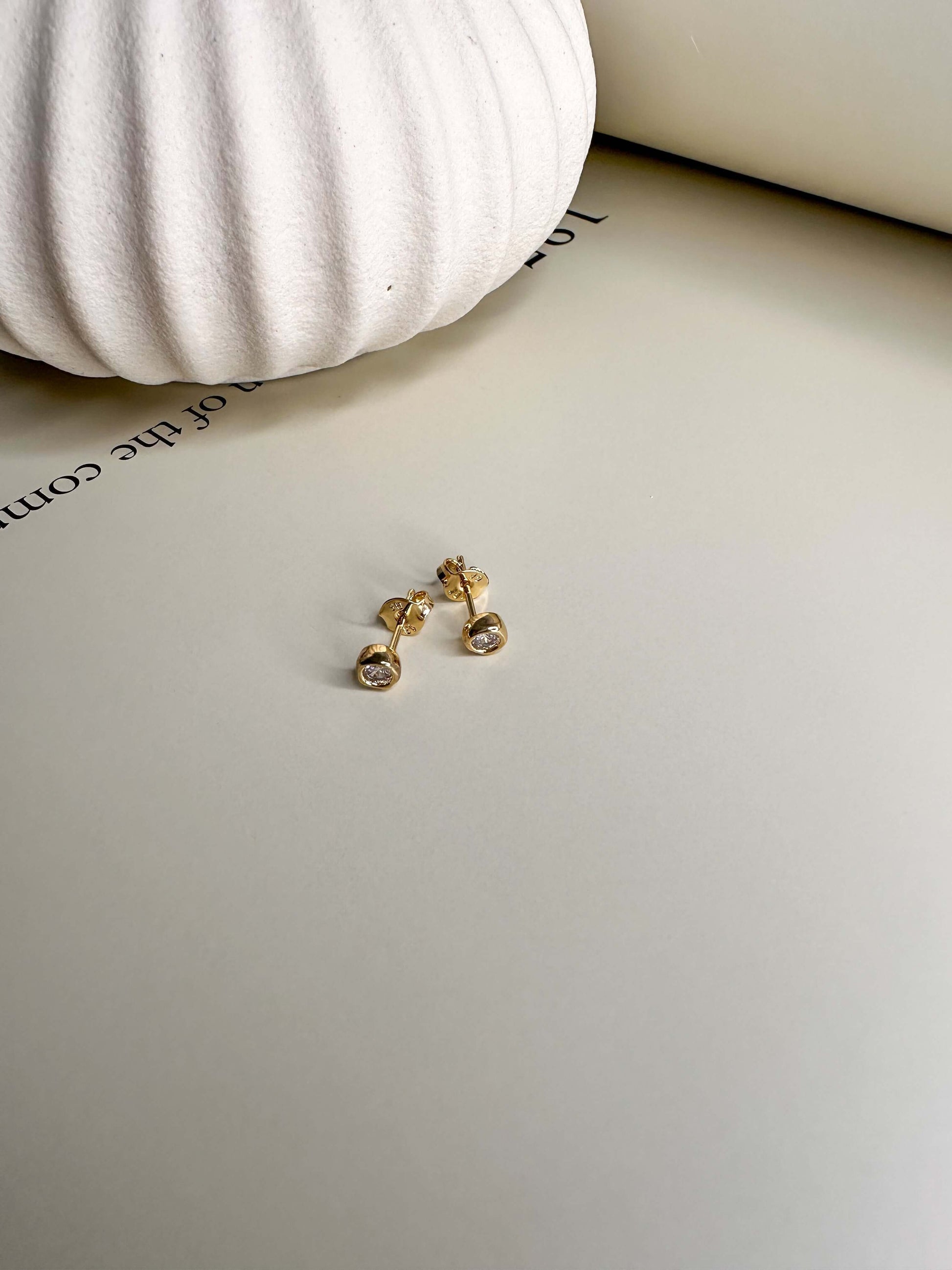 Velani Round CZ Studs