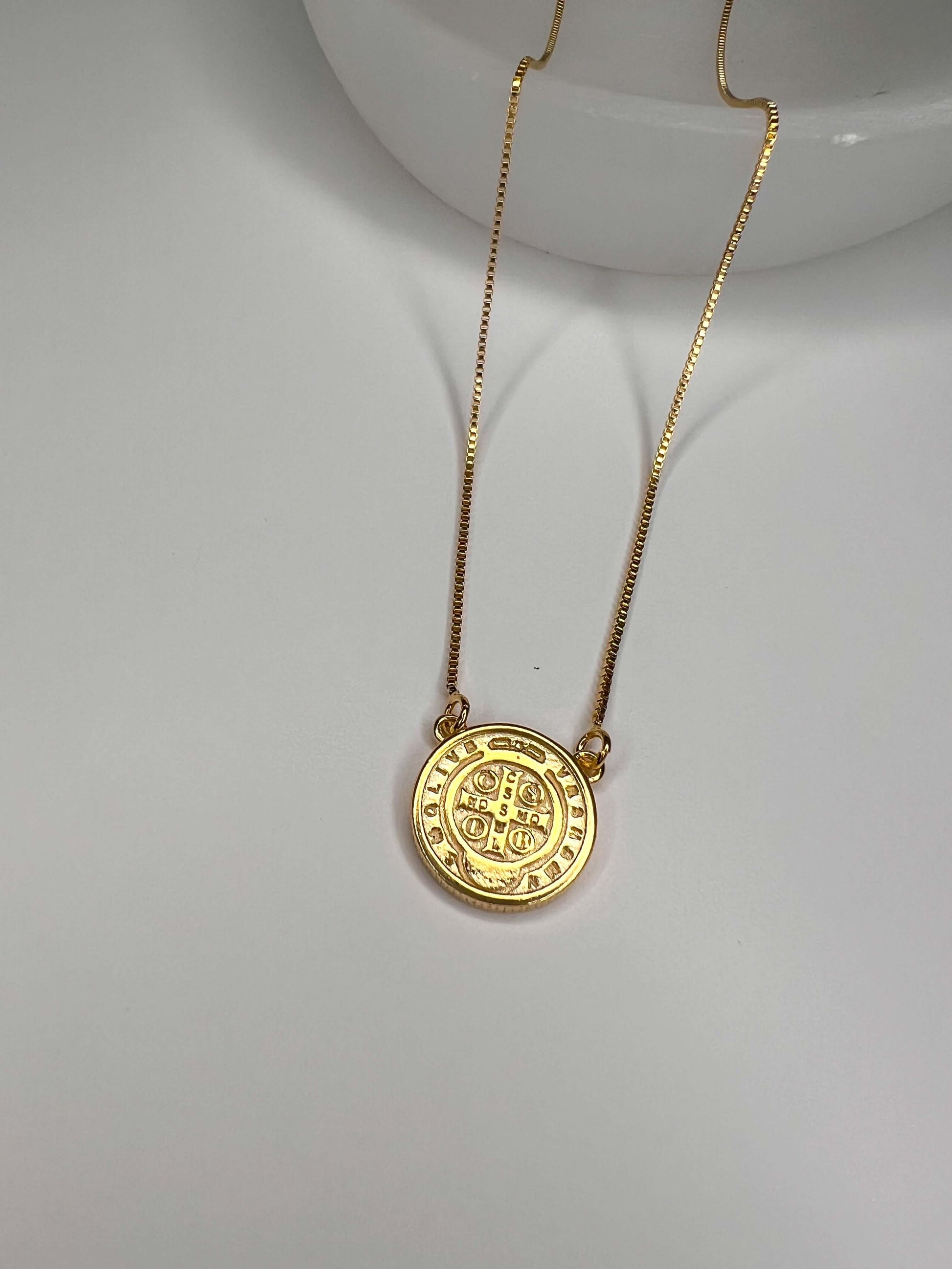 Velani Saint Benedict Medal Necklace