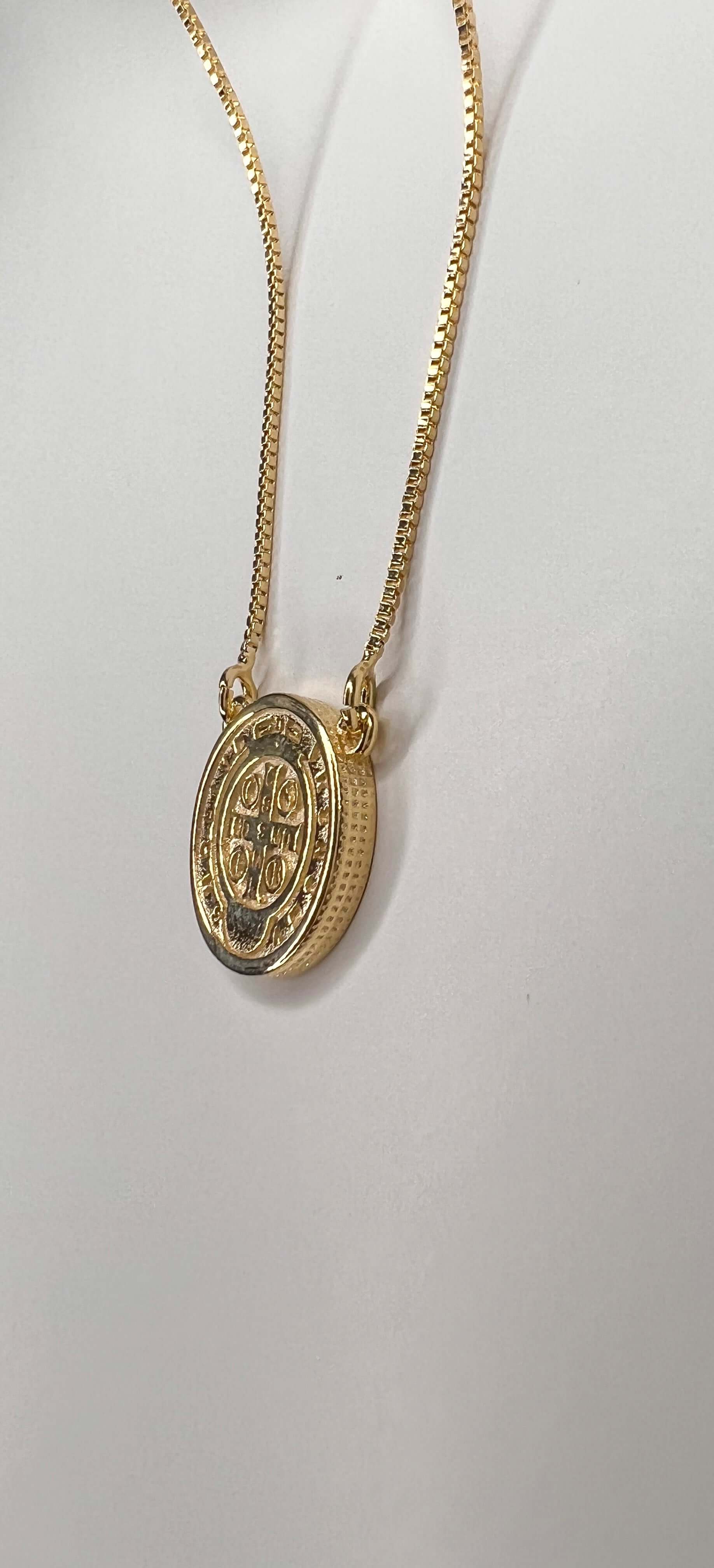 Velani Saint Benedict Medal Necklace