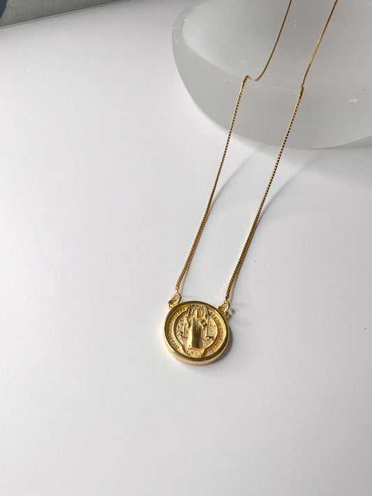 Velani Saint Benedict Medal Necklace