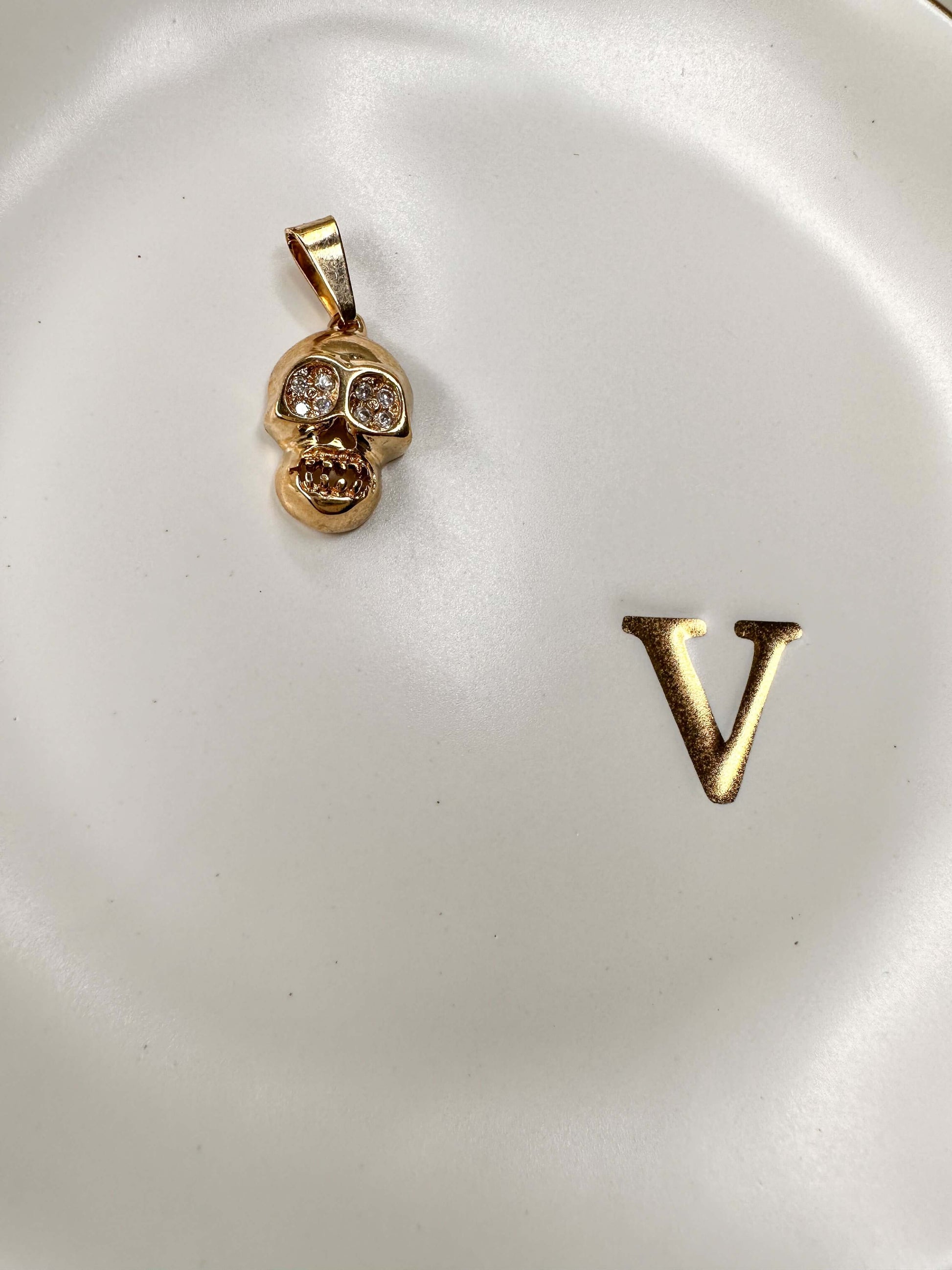 Velani Skull Pendant with Cubic Zirconia