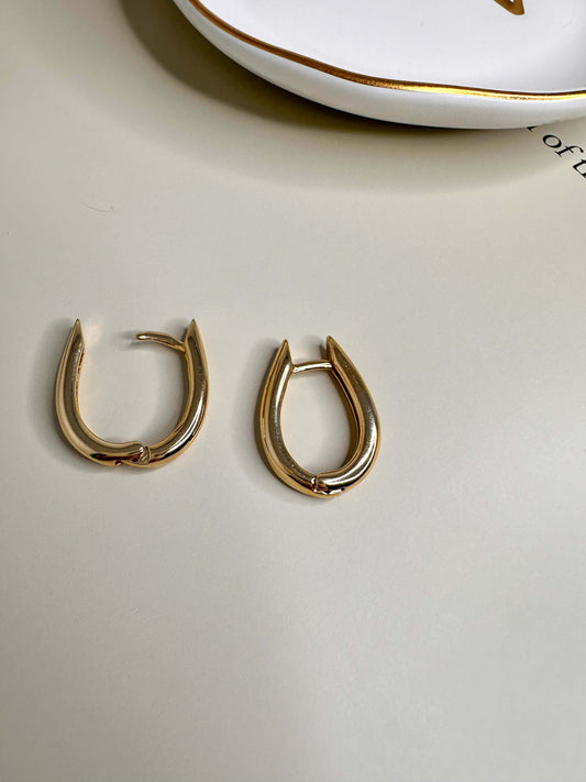 Velani U Hoop Earrings