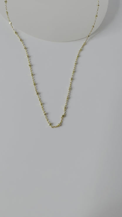 Velani Diamond Cut Beads Necklace