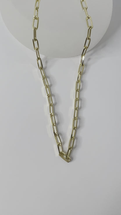 Velani Diamond Paperclip Chain