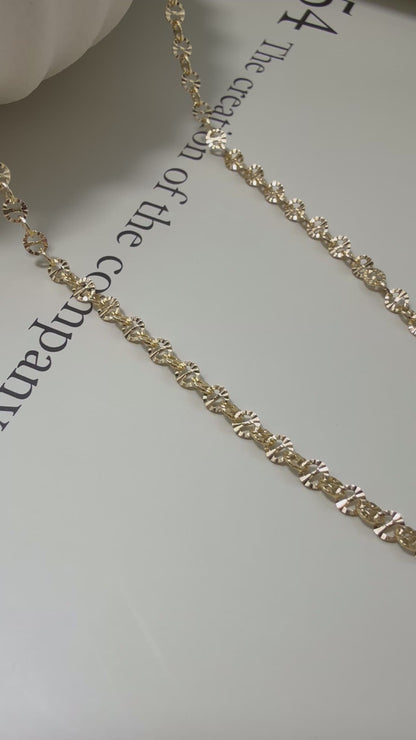 Velani Jewelry Diamond Cut Mariner Chain
