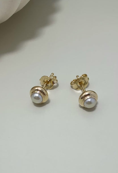 Velani Jewelry Dainty Pearl Stud Earrings